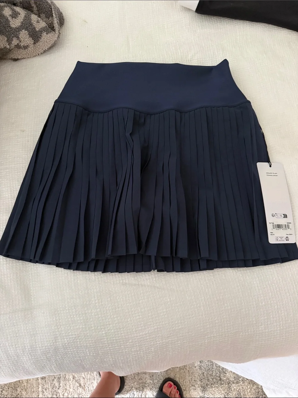 Women’s Navy Pleated Skirt - Brand Unspecified